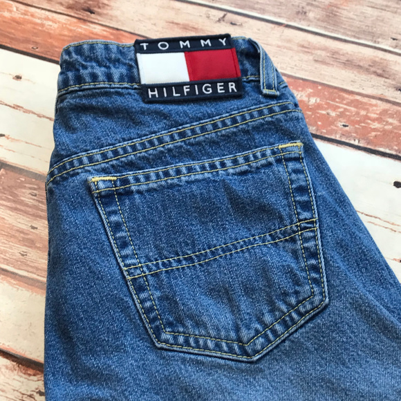 tommy hilfiger high rise mom jeans